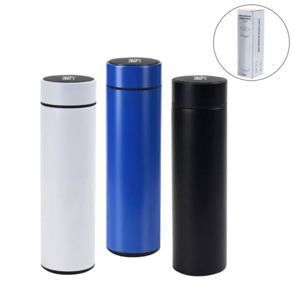 Bouteilles à double enveloppe avec affichage de la température 500ml