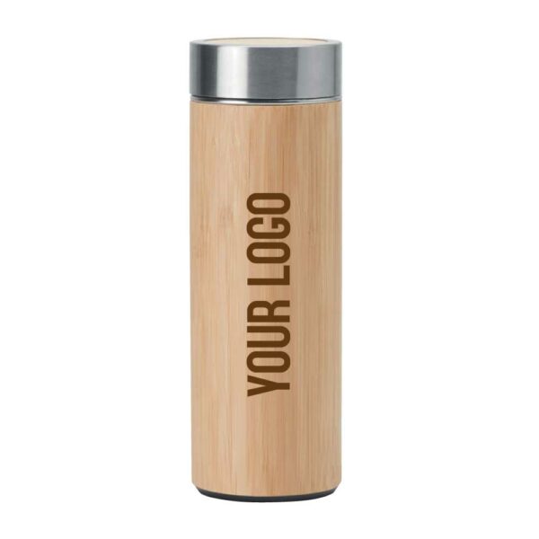 Gourdes de Bambou en Acier Inoxydable 450ml – Image 2