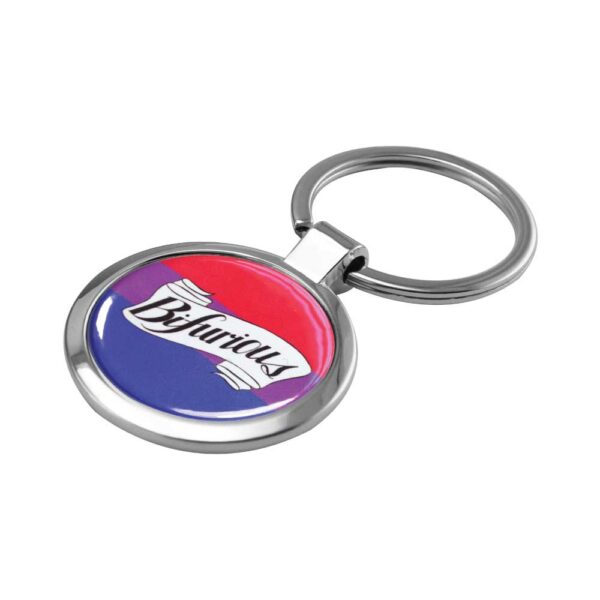 Porte-clés en Métal de Forme Ronde – Image 2