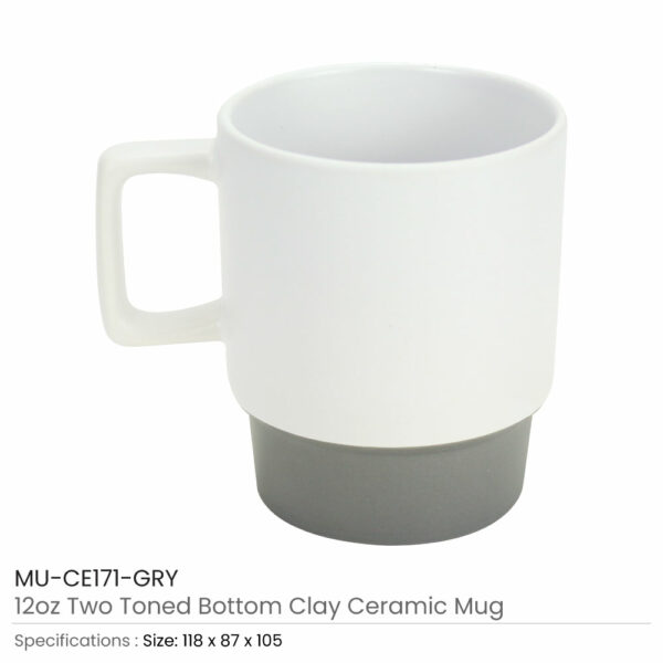 Tasses en Céramique avec Fond en Argile 12 oz Finition Mate – Image 6