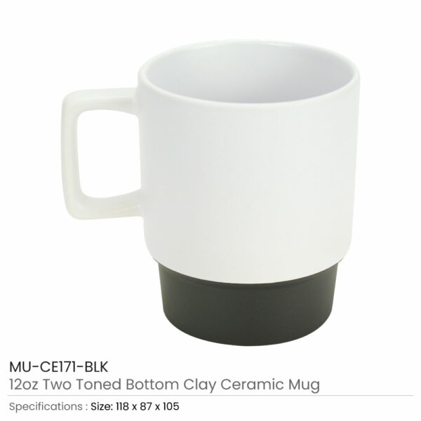 Tasses en Céramique avec Fond en Argile 12 oz Finition Mate – Image 9