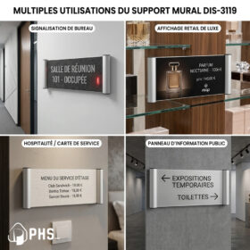 Supports mural en aluminium